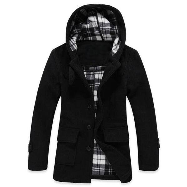 Shop Autumn And Winter Men S Hooded Jacket Cloth Coat Man Woolen