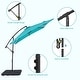 preview thumbnail 21 of 36, 8.2 x 8.2 Ft Patio Offset Umbrella w/Steel Frame and Angle Adjustment