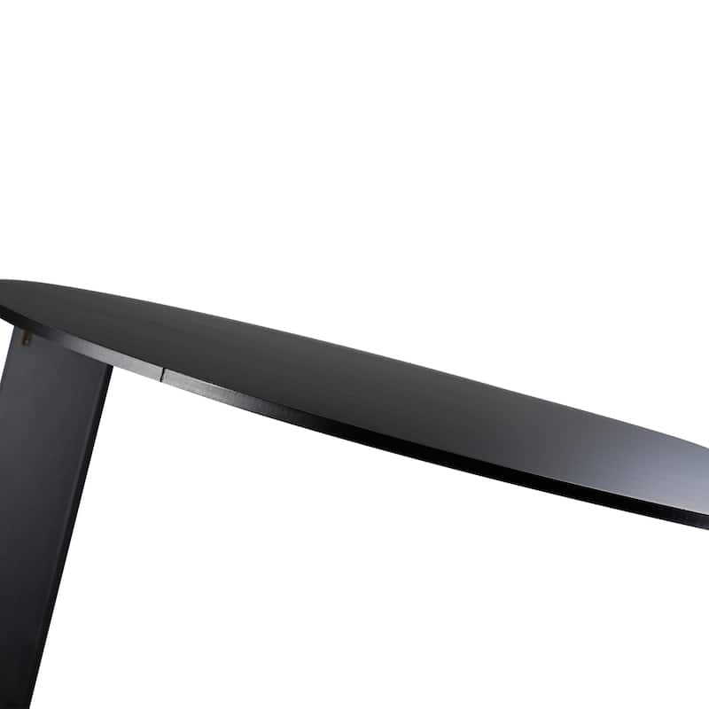 Black End Table - Slide Under Sofa Coffee Table