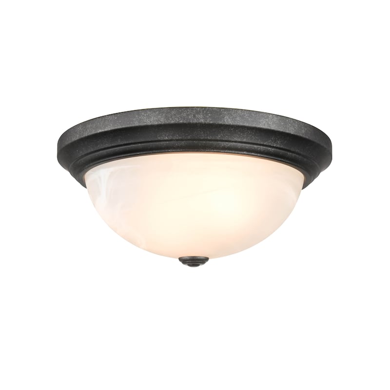 Millennium Lighting Metal 3 Light Flush Mount Ceiling Fixture in Multiple Finishes - Burnished Gold