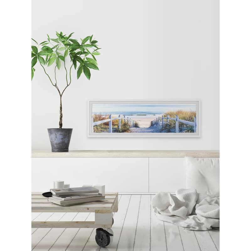 'Path to the Beach II' Framed Painting Print