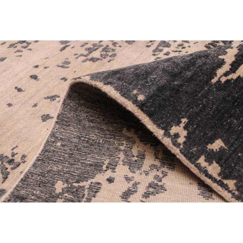 ECARPETGALLERY Hand-knotted Legacy Tan Silk, Wool Rug - 8'10 x 12'2