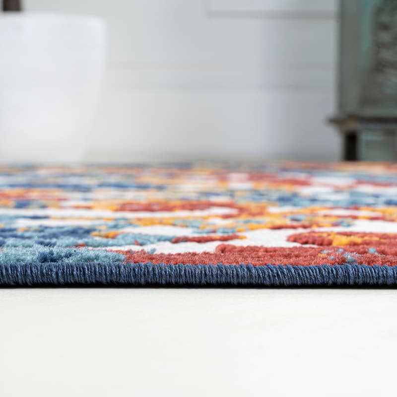 JONATHAN Y Cetara Scroll Trellis Indoor/Outdoor Area Rug