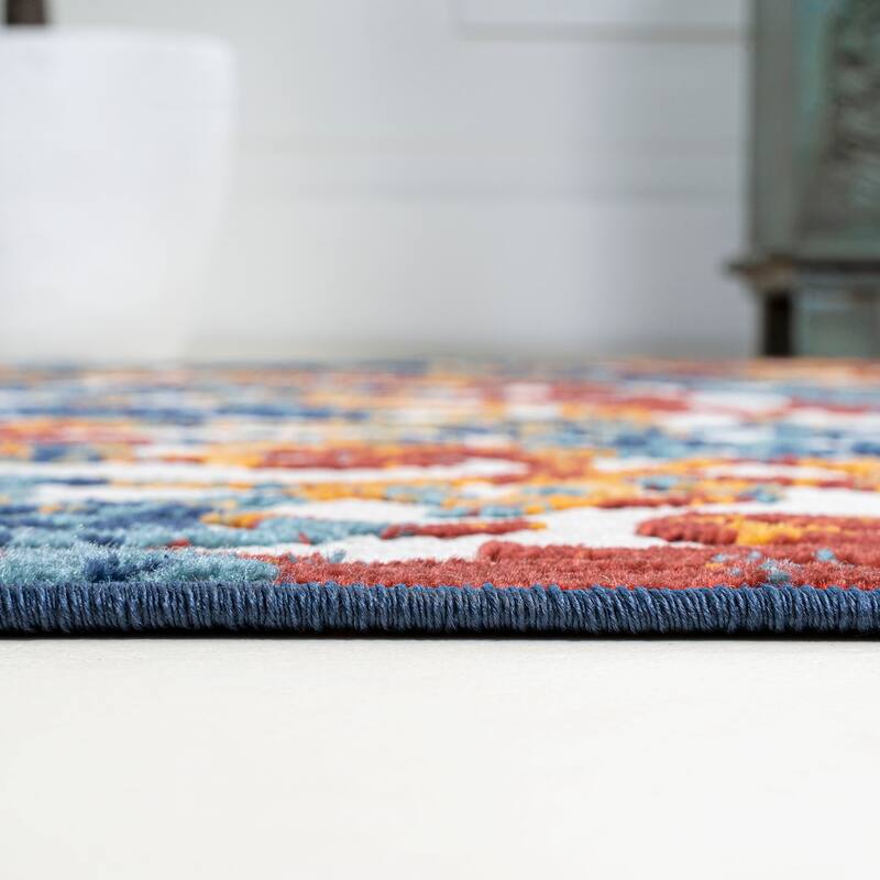 JONATHAN Y Cetara Scroll Trellis Indoor/Outdoor Area Rug