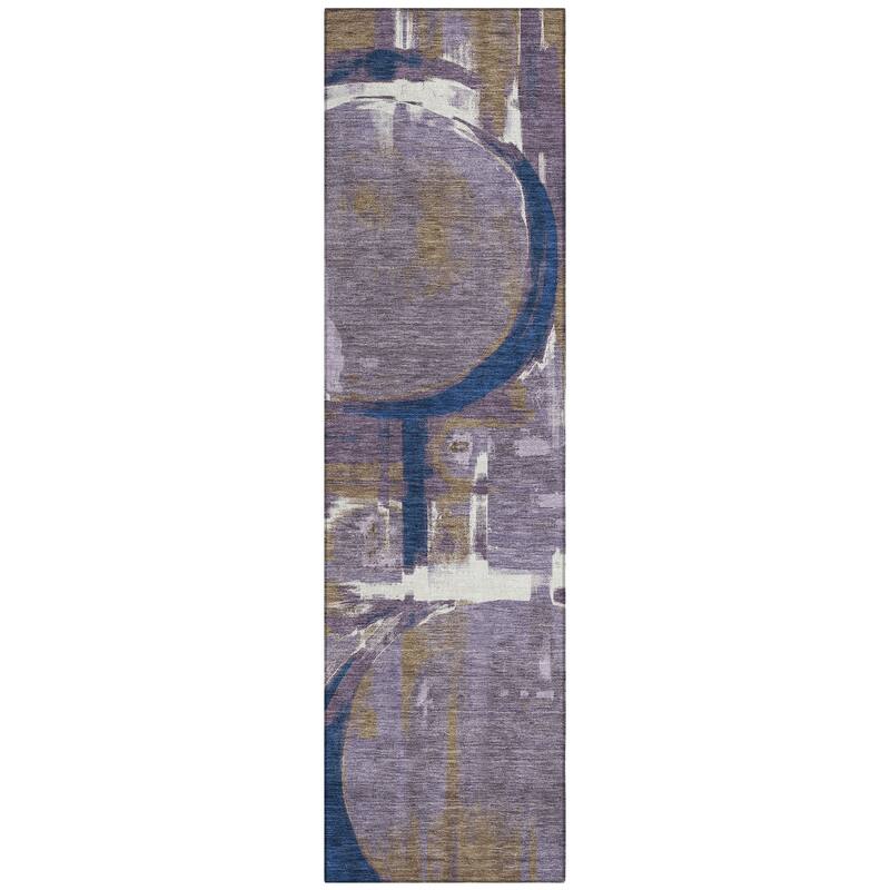 Machine Washable Indoor/ Outdoor Modern Erie Chantille Rug