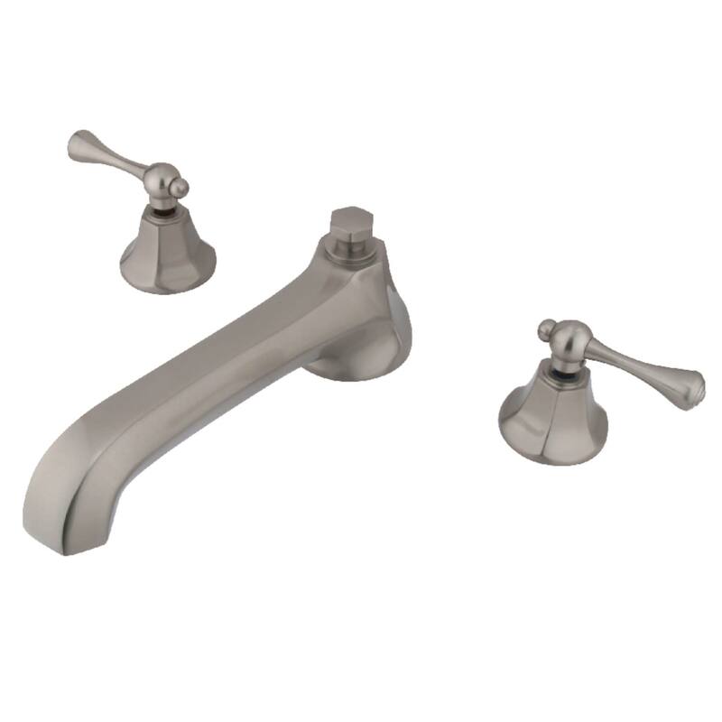 Kingston Brass Deck Mounted Roman Tub Filler - Brushed Nickel