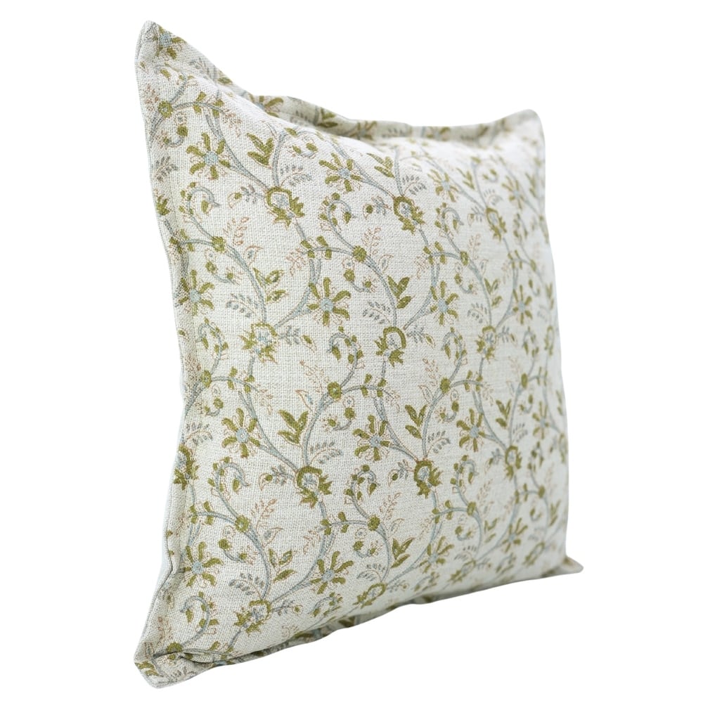 Fabdivine Handmade Block Print Cushion Cover Throw Home Décor Double Oxford Edges Pillow Case