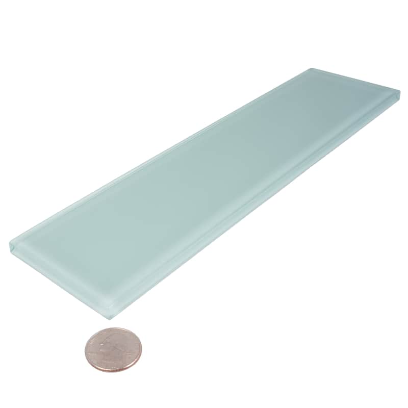 Apollo tile 3" x 12" Colorway Glossy Blizzard Blue Glass Tile (5 sq ft/case) - 20 Pack