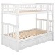 preview thumbnail 27 of 25, Convertible Twin Over Twin Bunk Bed With Drawers
