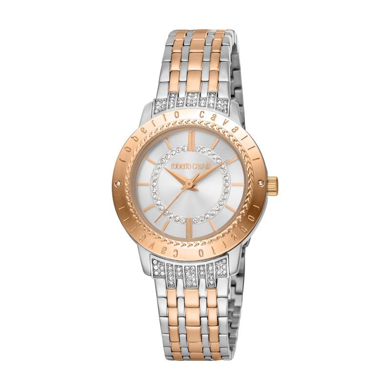 Roberto Cavalli Women RC5L030M0095 Quartz Watch - Two-Tone