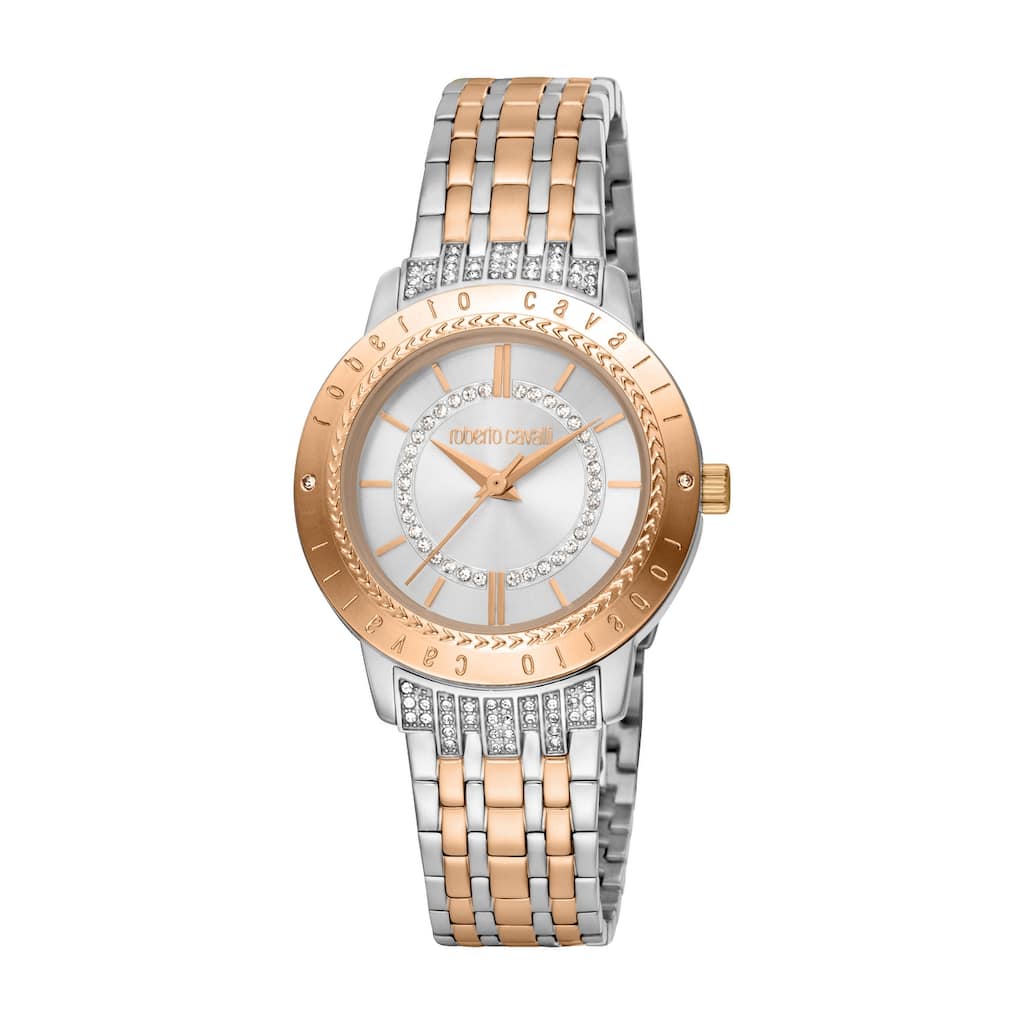 Roberto Cavalli Women RC5L030M0095 Quartz Watch - Two-Tone