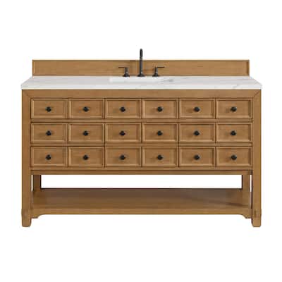 James Martin Vanities 505-V60S-3ENC Malibu 60" Free Standing Single