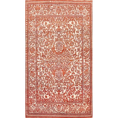 Vegetable Dye Traditional Mahal Persian Area Rug Handmade Wool Carpet - 6'7" x 10'10"