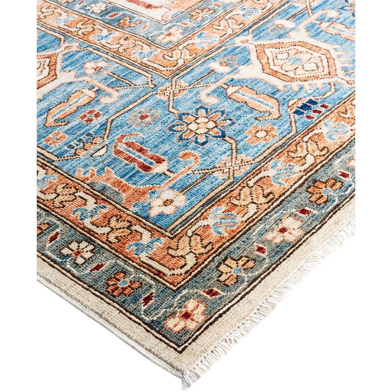 Serapi One-of-a-Kind Hand-Knotted Area Rug - Gray - 10' 1" x 13' 9"