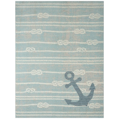 Home Dynamix Marine Anchor Coastal Anchor Indoor/Outdoor Area Rug