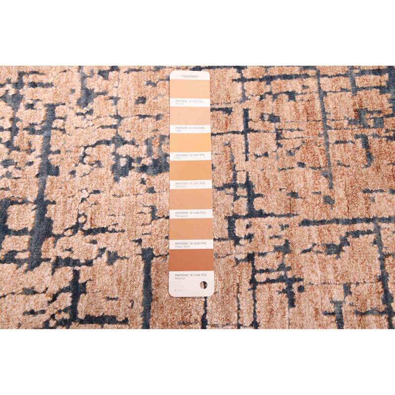 ECARPETGALLERY Hand-knotted Legacy Light Brown Silk, Wool Rug - 2'6 x 9'8