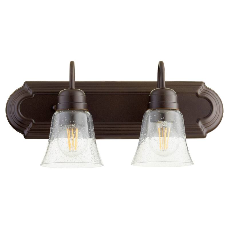 Quorum International 2 Light 18" Wide Bathroom Vanity Light - Oiled Bronze