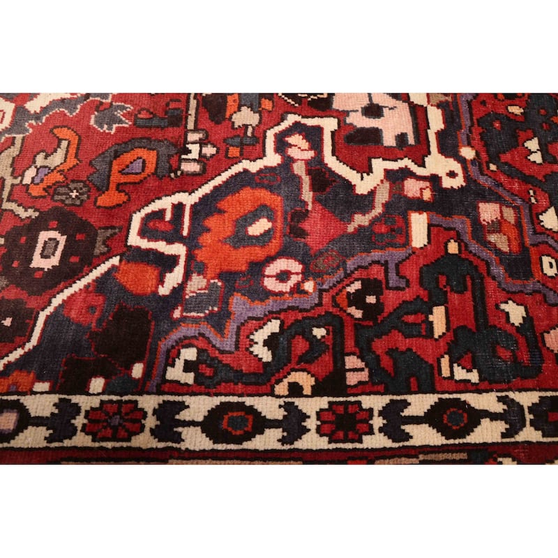 ECARPETGALLERY Hand-knotted Kayseri Vintage Dark Red Wool Rug - 6'9 x 9'1