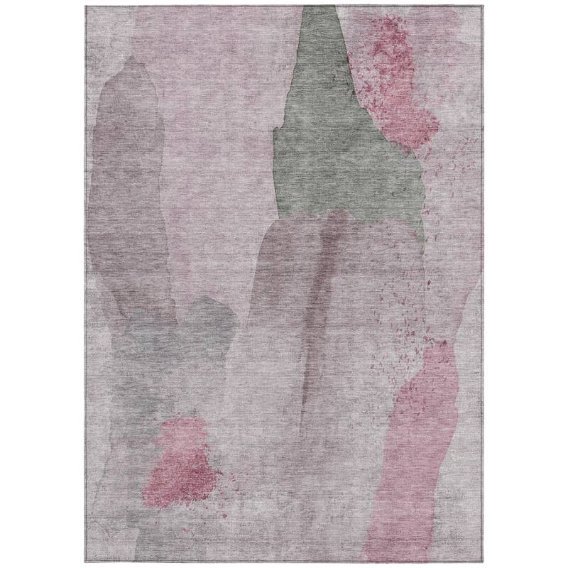HomeRoots Abstract Transitional Rectangle Outdoor Rug