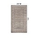 preview thumbnail 19 of 26, World Rug Gallery Vintage Border Stone Gray Indoor High-Low Area Rug