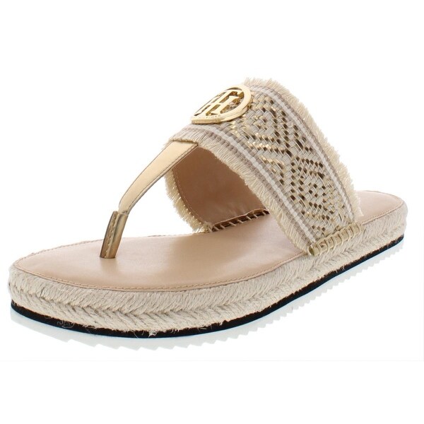 tommy hilfiger metallic espadrilles