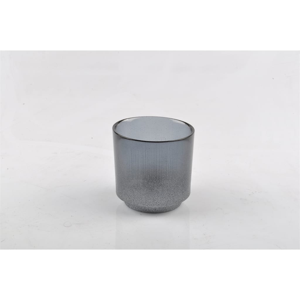 Sm. Grip Grey & Silver Glitter Votive- A