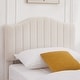 preview thumbnail 21 of 21, VECELO Height Adjustable Upholstered Kids Bed Frame,Twin Size Bed Set of 2