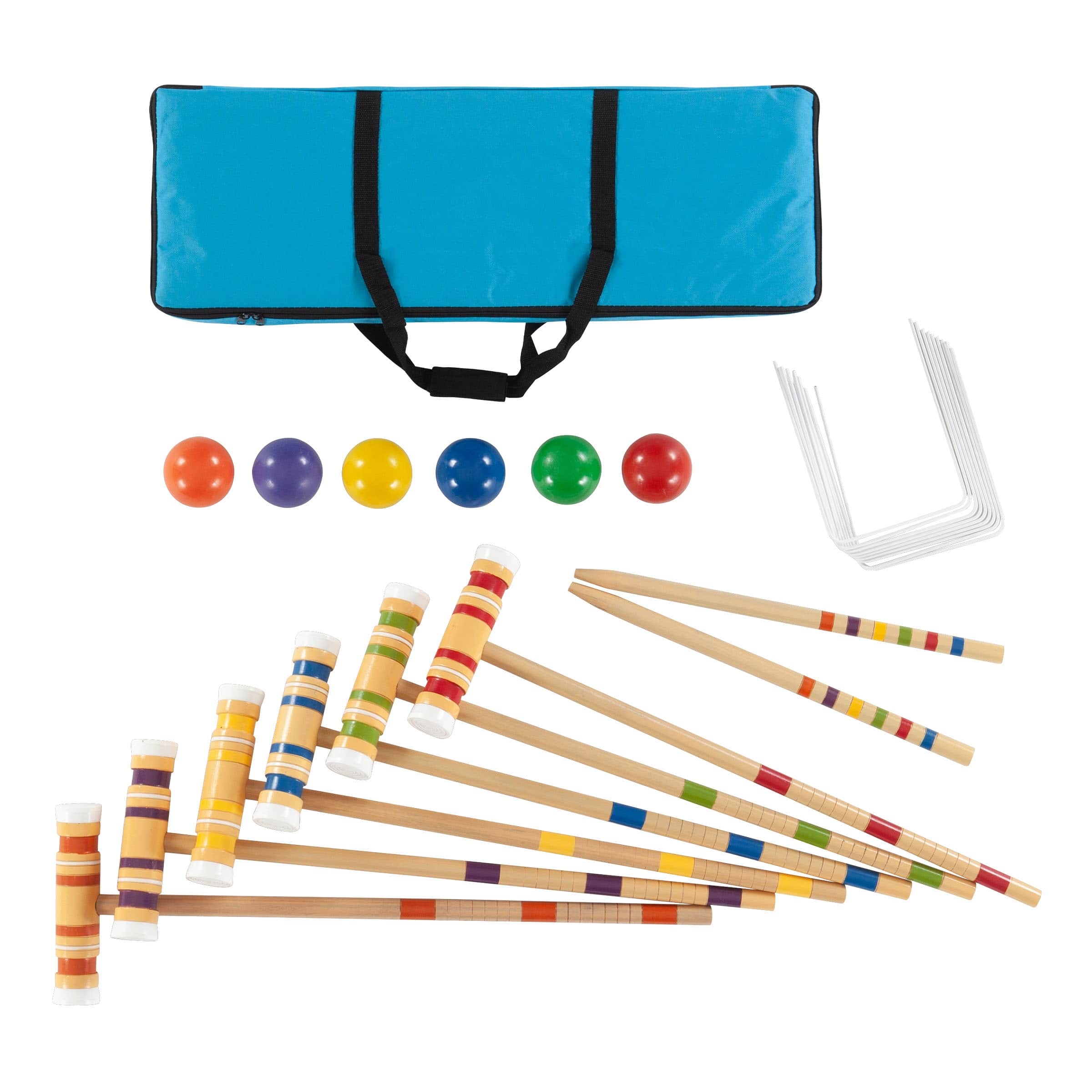 slide 2 of 8, Trademark Games Complete Croquet Set with Carrying Case Kids