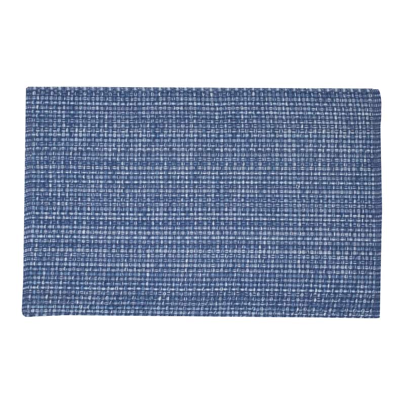Trends Collection 2-tone Woven Cotton Placemat (13 x 19 in.) - Single - Dark Blue