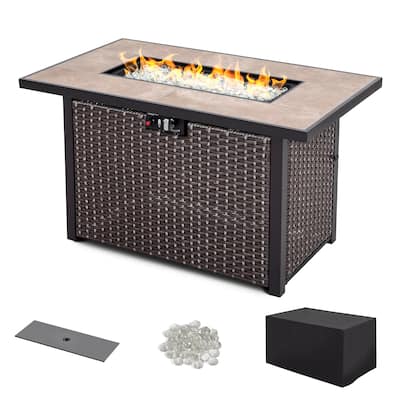 43-inch 50,000 BTU Propane Gas Fire Pit Table