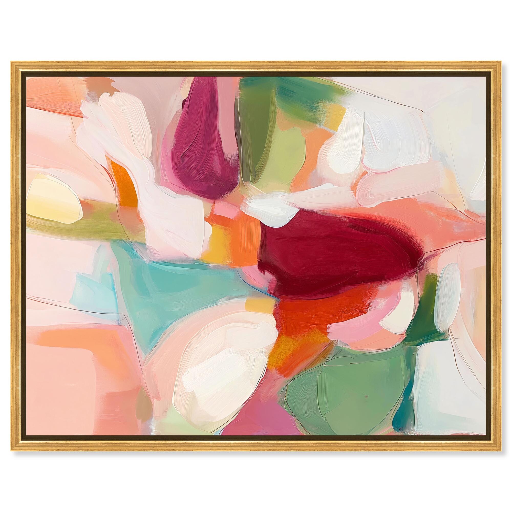 Happy Mess III Wall Art Framed Canvas Print by Art Remedy