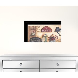 HomeRoots Set Of Two Bath 4 Black Framed Print Wall Art - Bed Bath ...