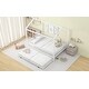 preview thumbnail 32 of 32, Roomfitters Full Size Metal House Bed with Fence, Space-Saving Design with Trundle, Fun and Functional