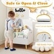 preview thumbnail 16 of 18, Costway Kids Wooden Toy Box with Front Bookshelf 4 Solid Wood Legs - See Details