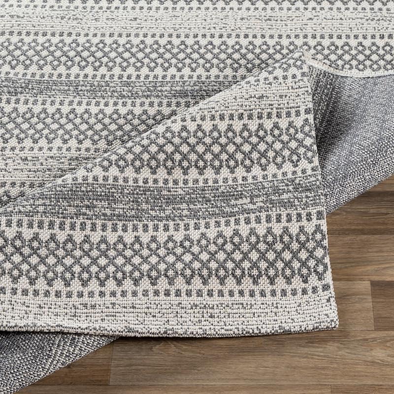 Livabliss Wendy Moroccan Stripe Cotton Area Rug