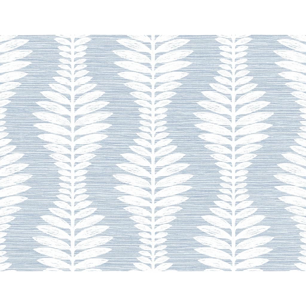 Lillian August Carina Leaf Ogee Embossed Vinyl Unpasted Wallpaper