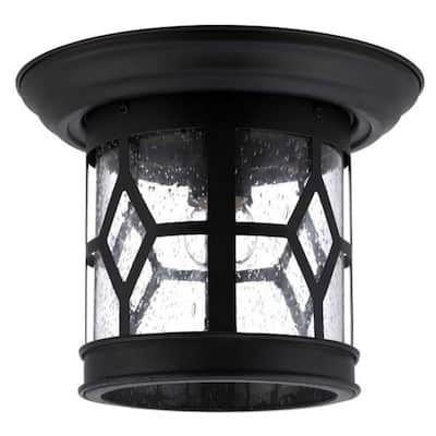 Canarm Atlanta Single Light 10" Wide Outdoor Flush Mount Lantern