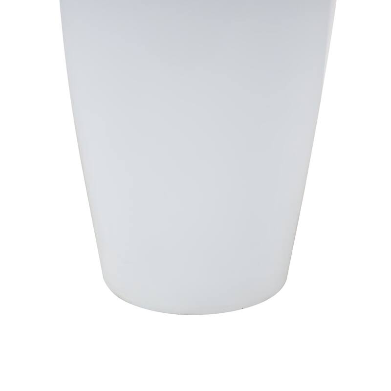 White Fiberglass Minimalistic Decorative Vase