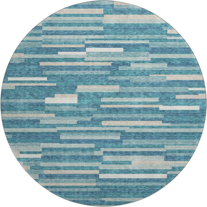 Premium Washable Super Soft Geo Stripes Mayfield Rug
