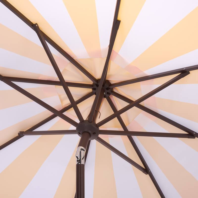 SAFAVIEH Outdoor Living Meze 9ft Crank Umbrella