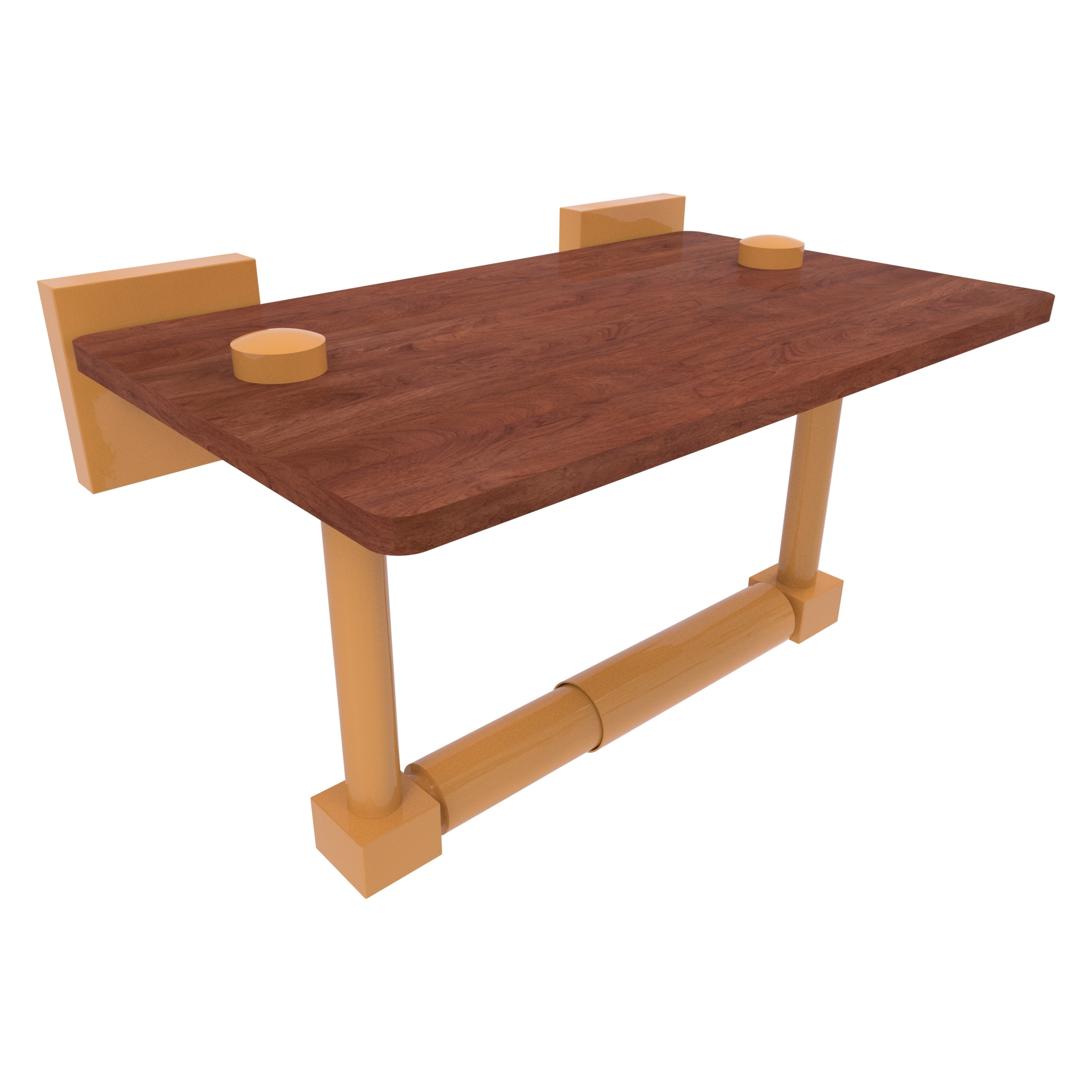 Allied Brass Montero 2 Post Toilet Paper Holder with Wood Shelf