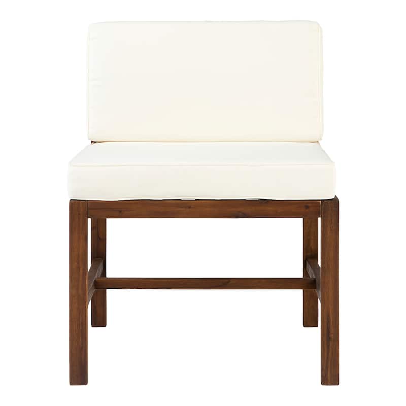Middlebrook Modular Acacia Frame Armless Chair