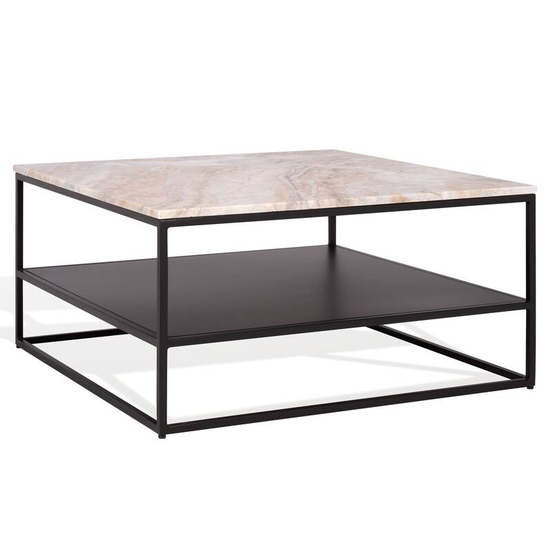 SAFAVIEH Couture Macklyn Marble Top Coffee Table - 32"W x 32"D x 16"H
