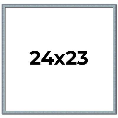 24x23 Frame Rustic Sky Blue Solid Wood Picture Frame | 0.75 Inch