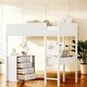 preview thumbnail 29 of 41, Soft Padding Loft Bed with Storage Shelf, Drawers, and Convertible Desk, Kids' Bunk Beds, Twin Size White