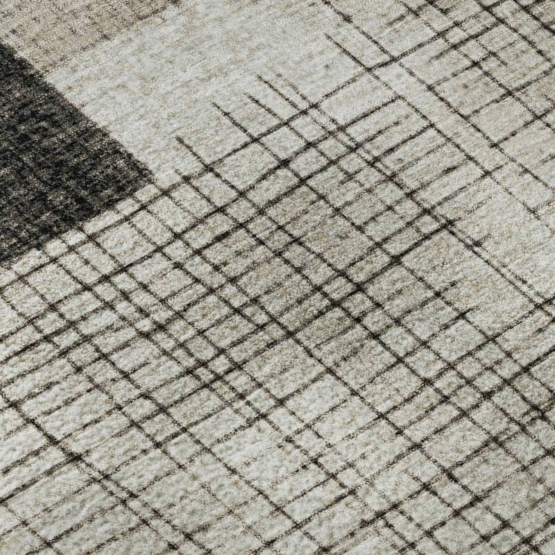 Premium Washable Super Soft Geo Hatch Mayfield Rug
