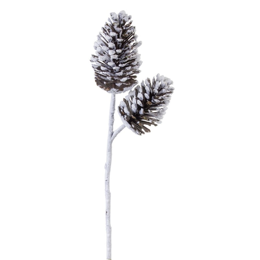 Pine Cone Spray (Set of 6) - White