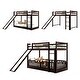 preview thumbnail 43 of 47, Elegant Twin Over Twin Bunk Bed with Low Slide, Built-in Ladder and Guardrails, Maximized Space, Solid Construction, White