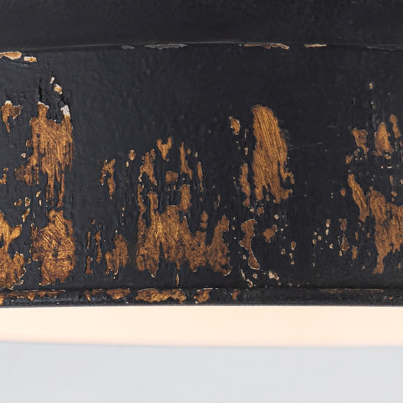 2-Light Farmhouse Semi Flush Mount Ceiling Light