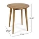 preview thumbnail 5 of 4, Stamford Outdoor Acacia Bistro Table with Straight Legs by Christopher Knight Home